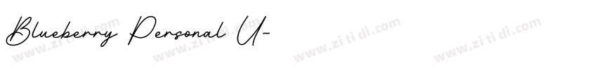 Blueberry Personal U字体转换